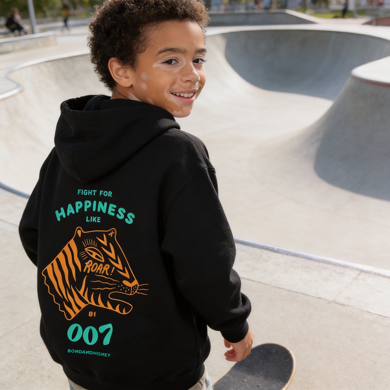 Youth Happiness Hooded Sweatshirt