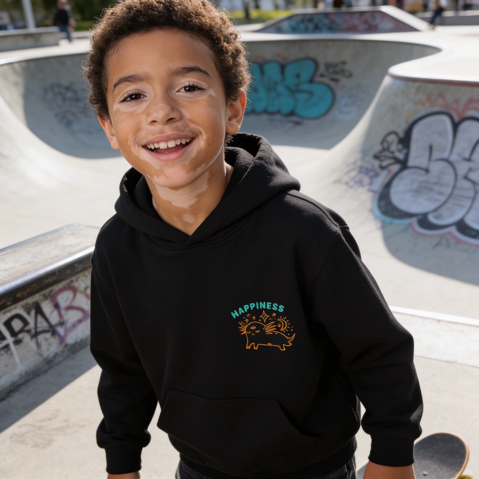 Youth Happiness Hooded Sweatshirt