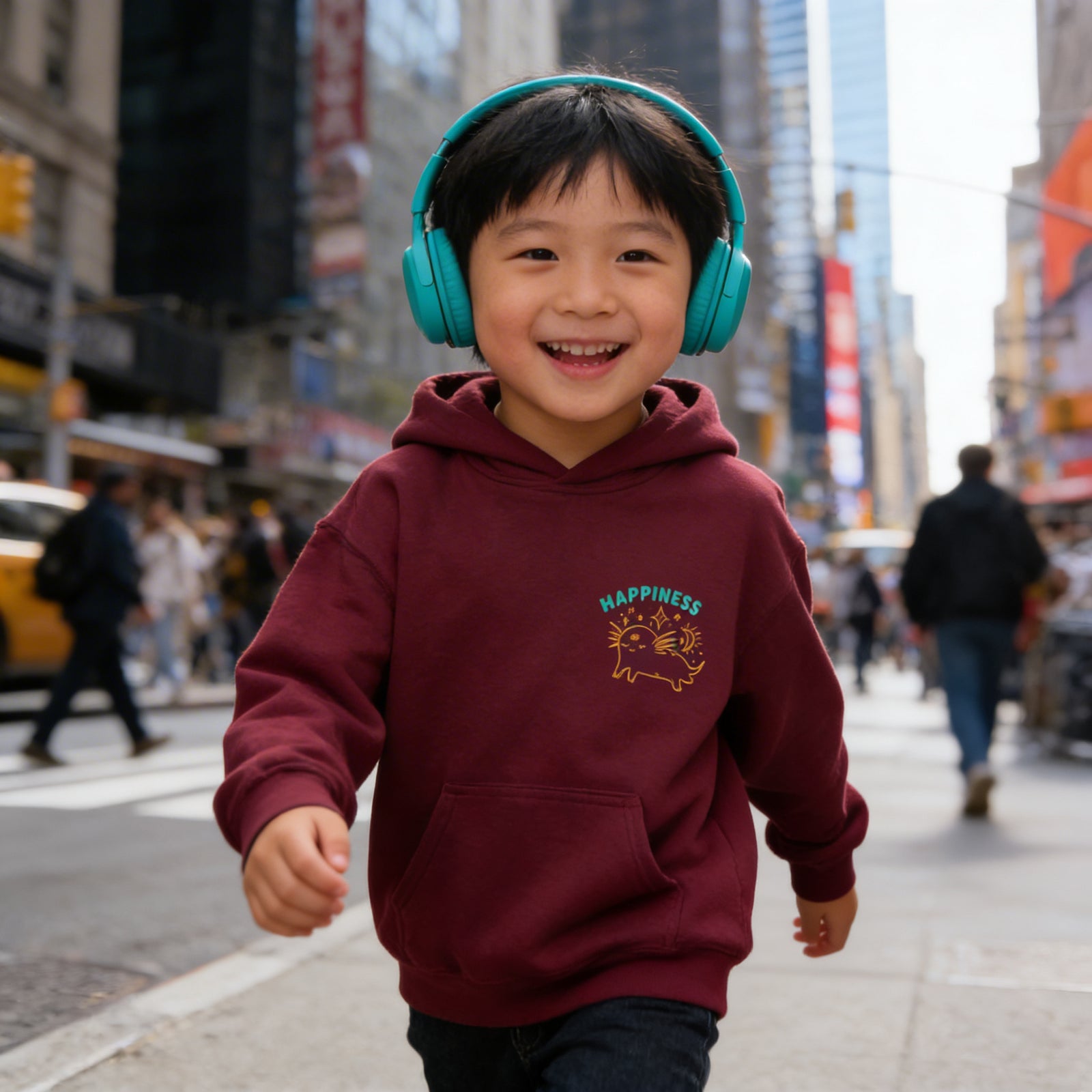 Youth Happiness Hooded Sweatshirt