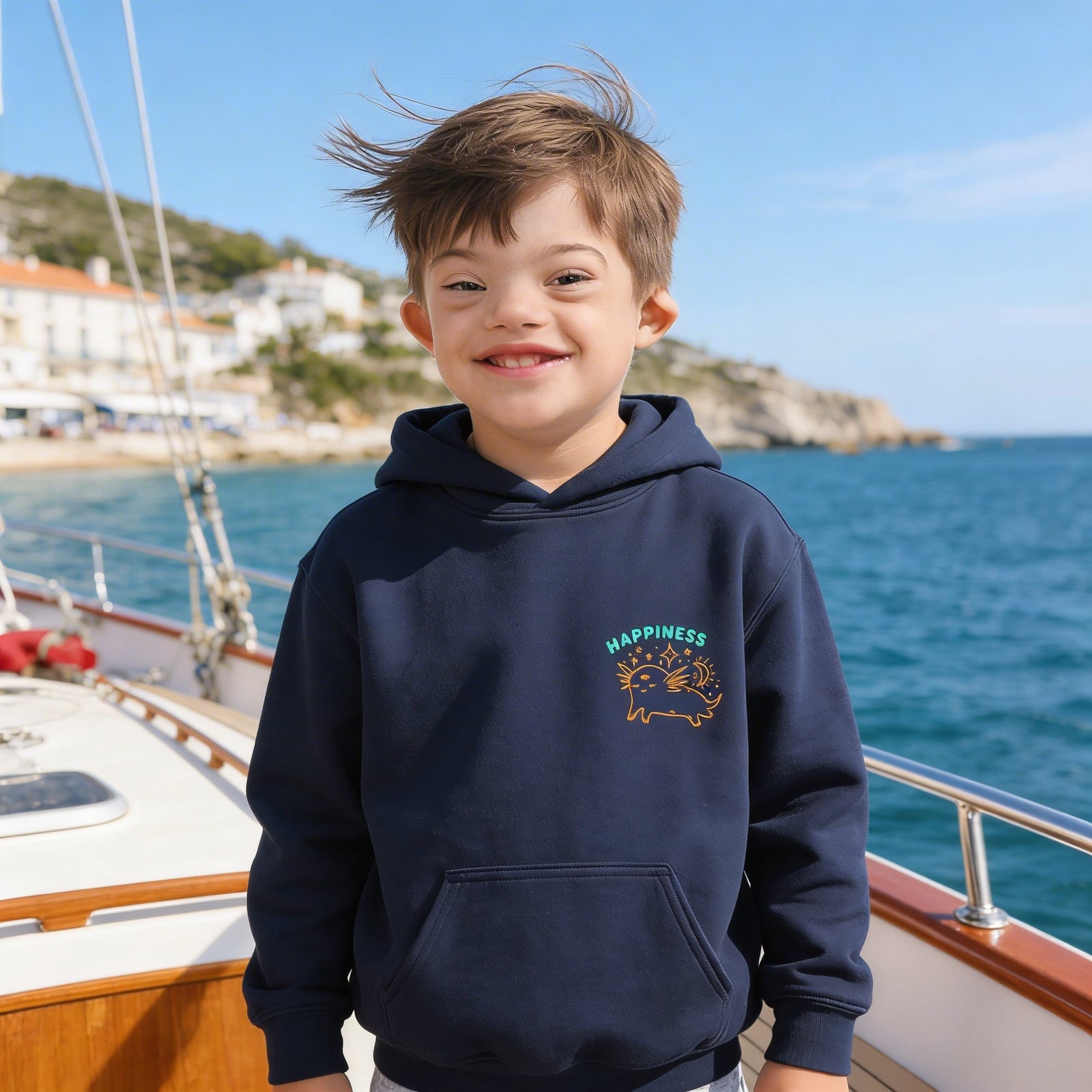Youth Happiness Hooded Sweatshirt