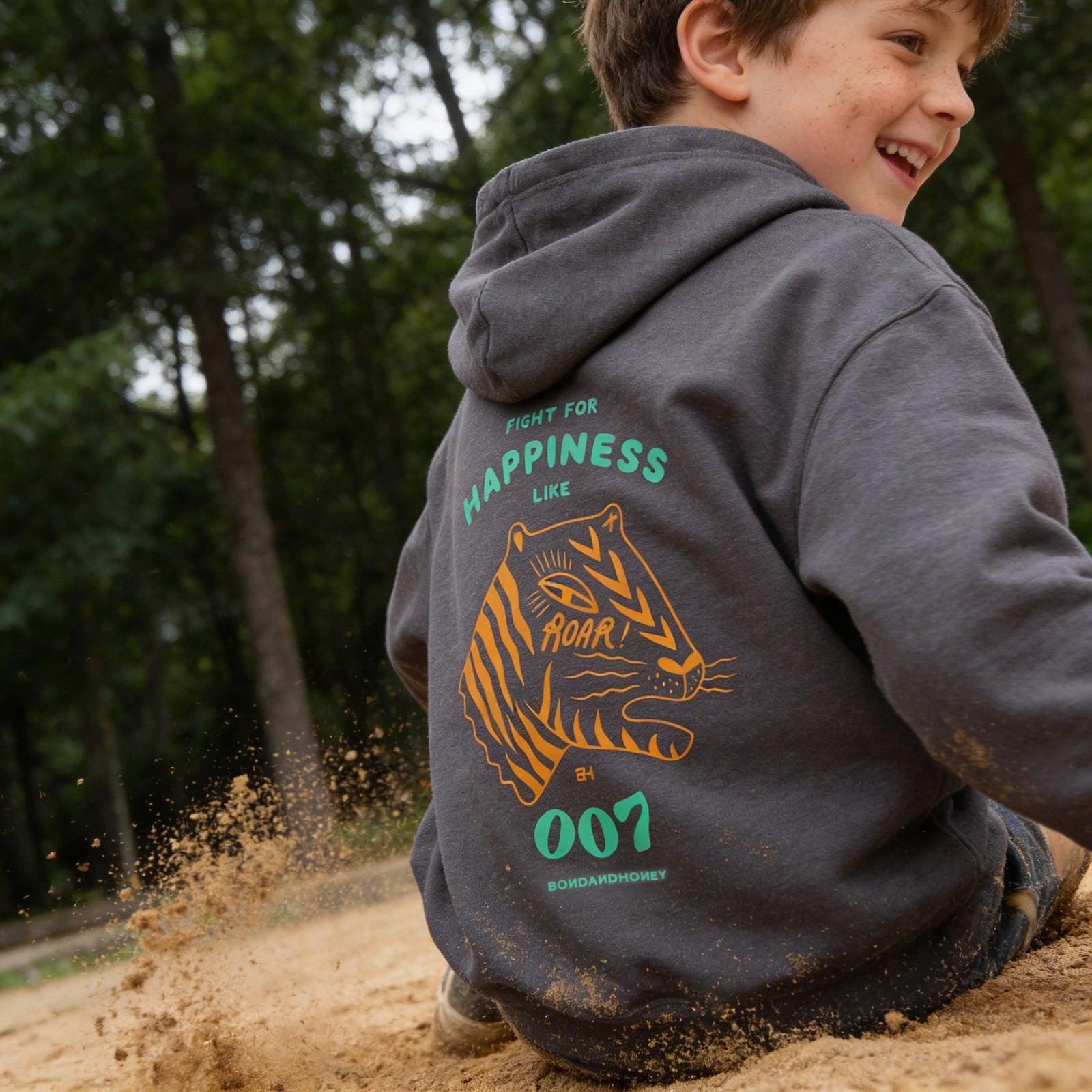 Youth Happiness Hooded Sweatshirt